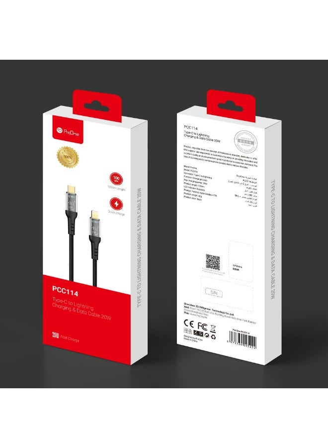 ProOne PCC114 USB-C to Lightning conversion cable - Image 4